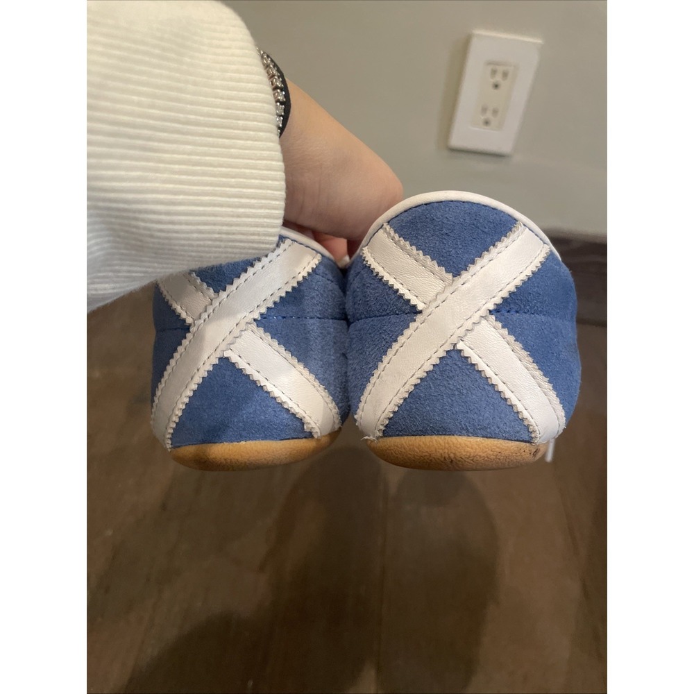 adidas Women’s Light Blue and White Suede Athletic Shoes - Picture 5 of 7